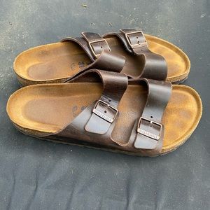 Birkenstock sandals **hardly any wear**
